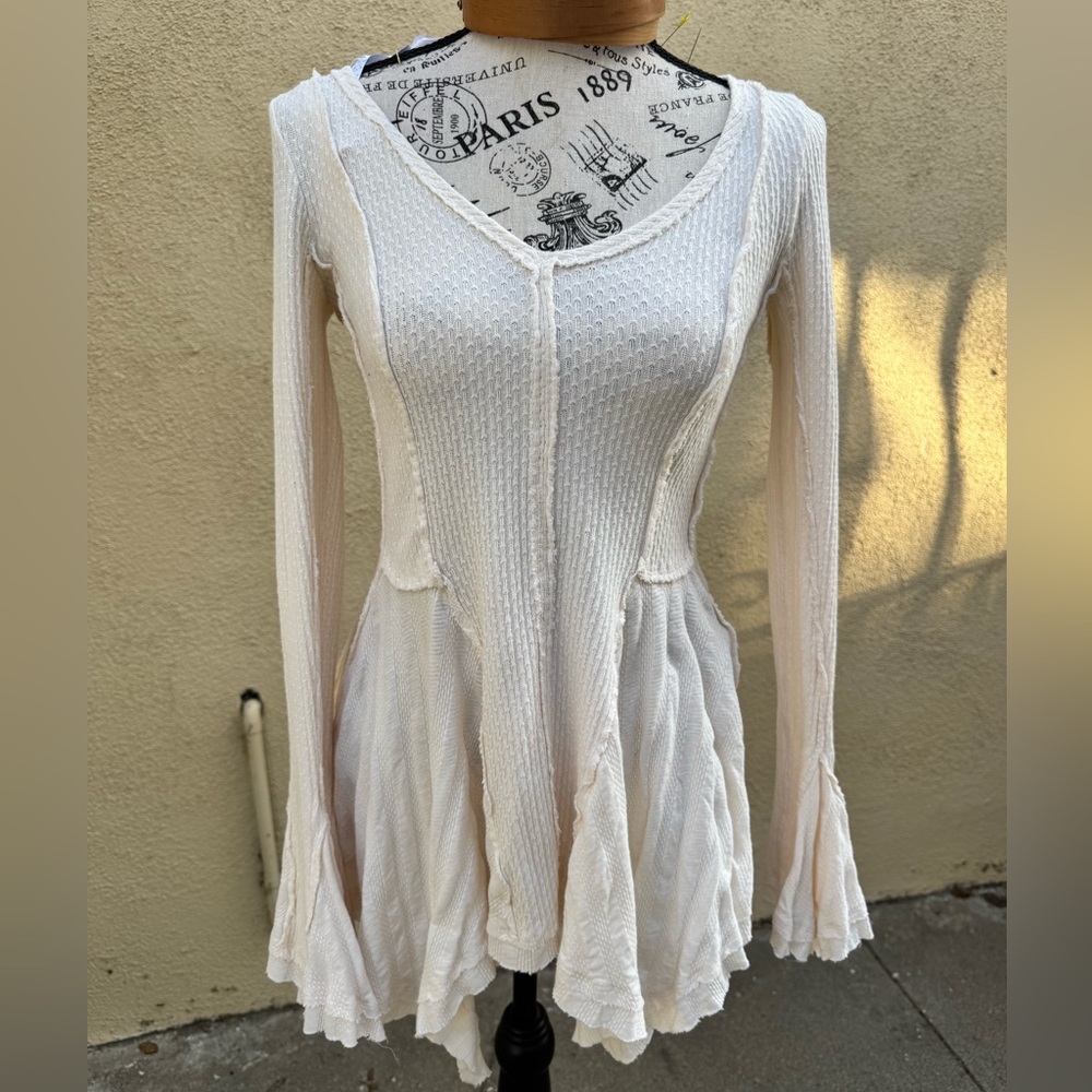 Free People Ivory Flared Tunic